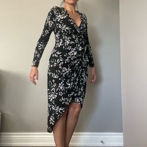 Guess High Low Long Sleeve Dress